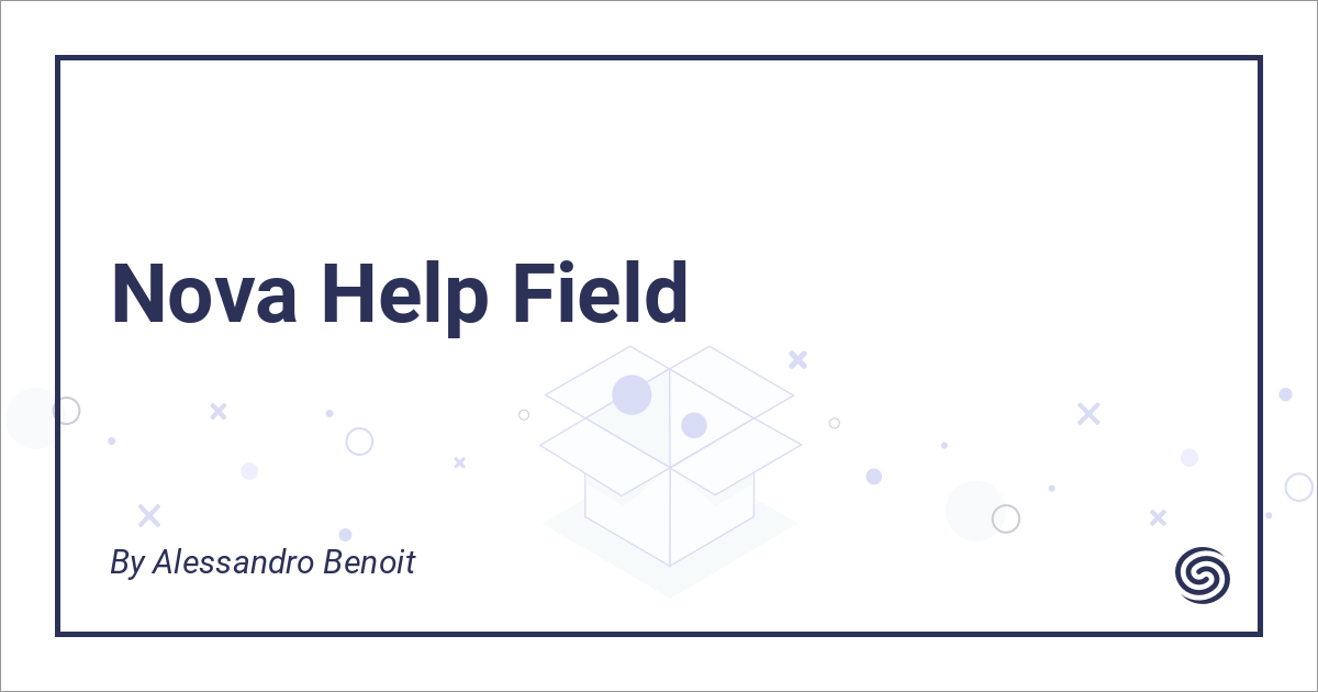 Help Field - Nova Packages