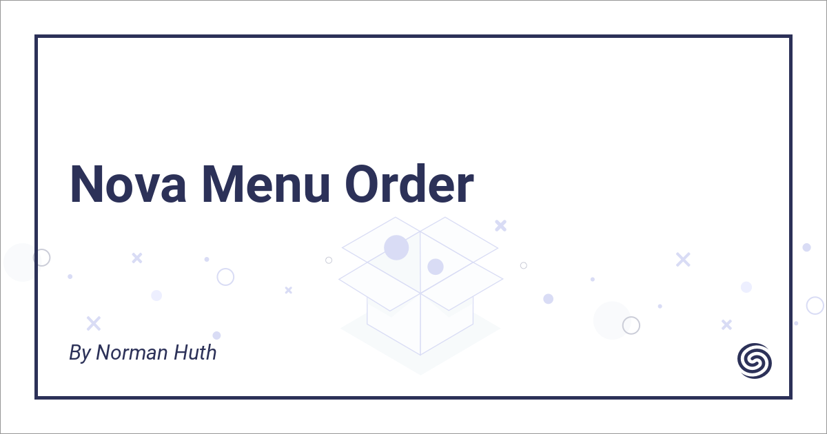 Menu Order - Nova Packages