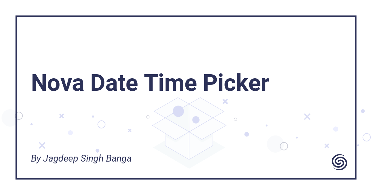 Date Time Picker - Nova Packages