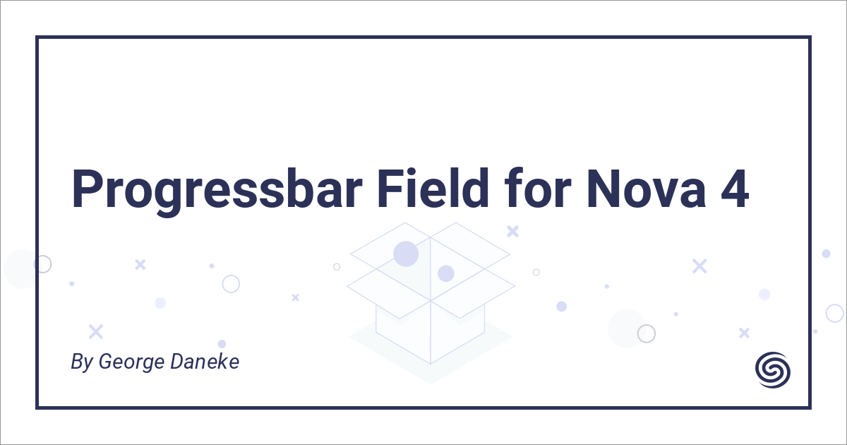 Progressbar Field - Nova Packages