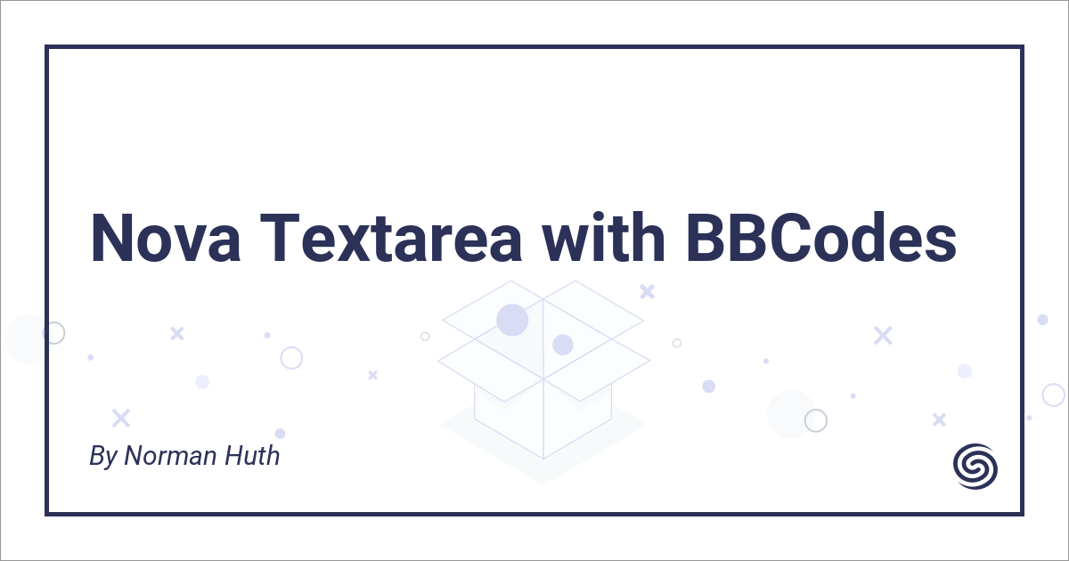 Textarea With BBCodes - Nova Packages