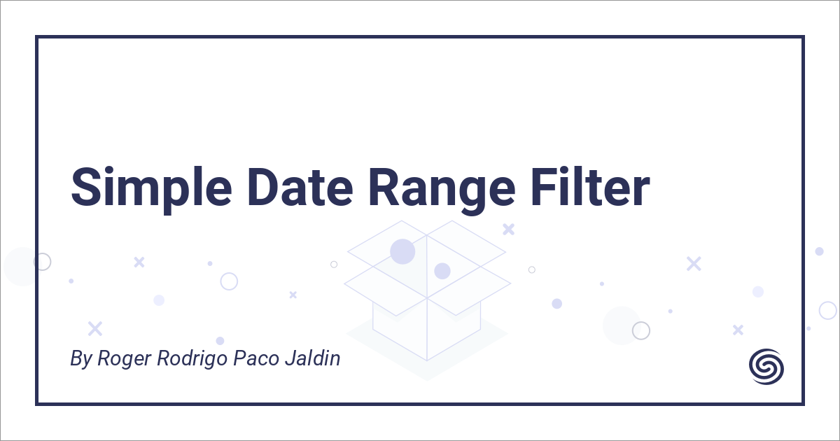 Simple Date Range Filter - Nova Packages