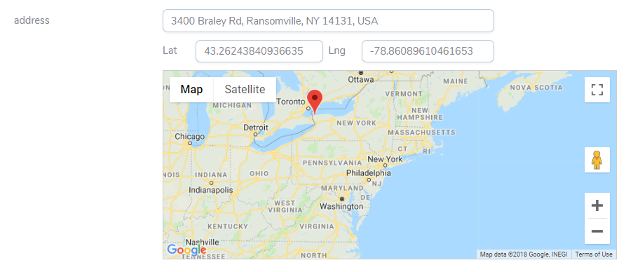 Address Field - Nova Packages